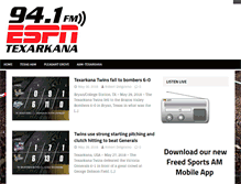 Tablet Screenshot of espntexarkana.com